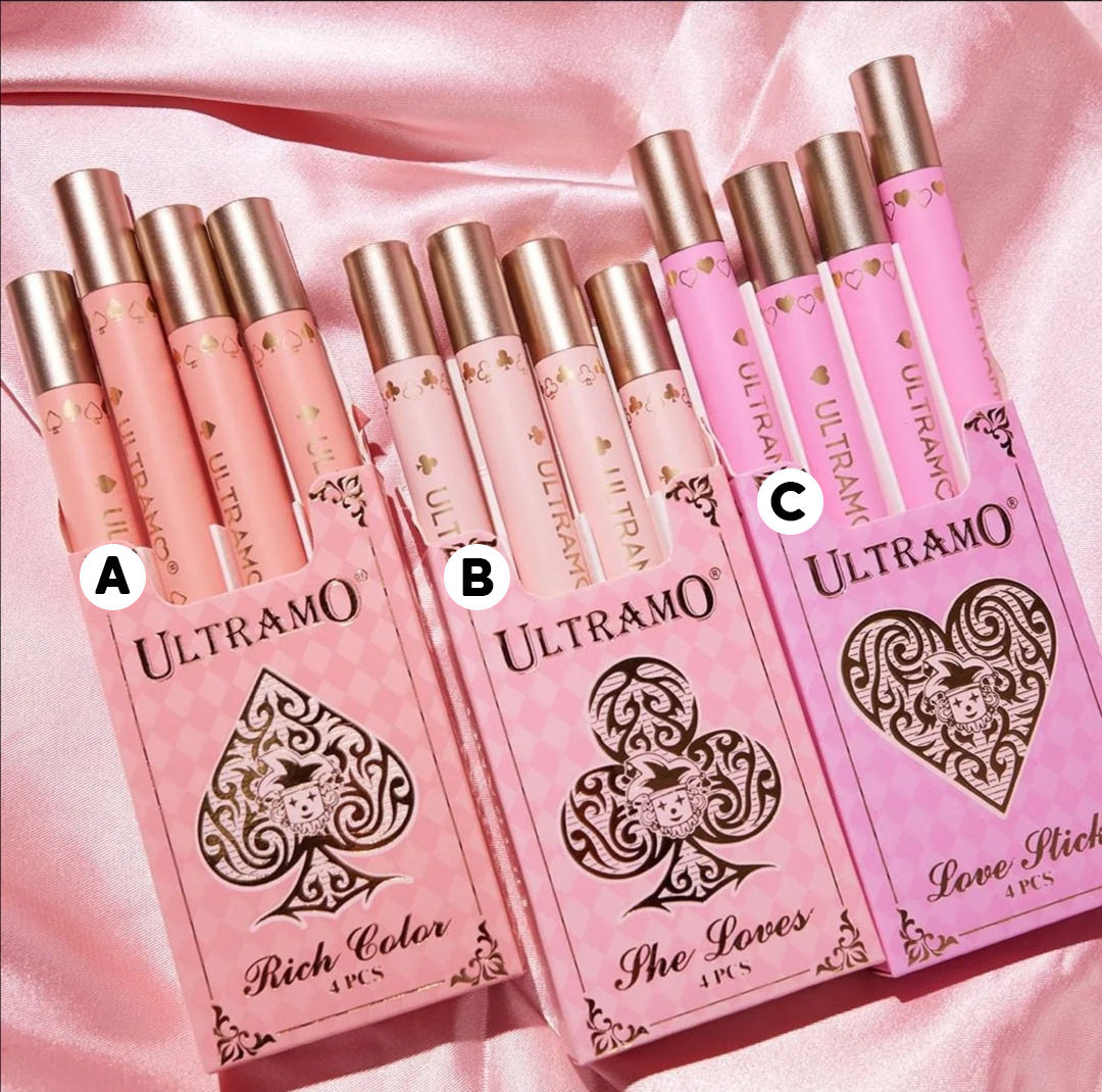 Labial cigarro 4 piezas