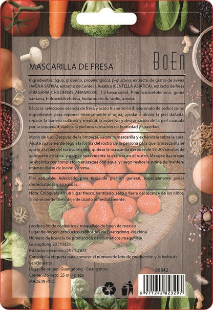 Mascarilla de Fresa