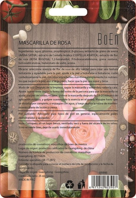 Mascarilla de Rosas